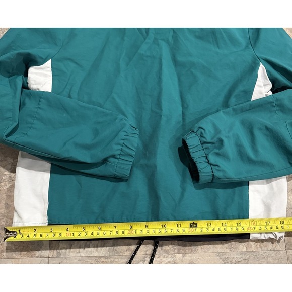 HURLEY One and Only Hooded Jacket XS Mystic Green Adjustable Waist 90s Surf Snow - Picture 6 of 7